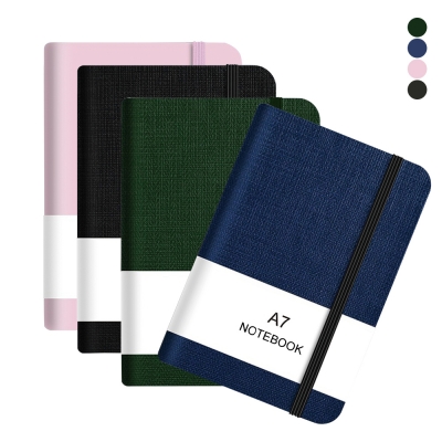 AI-MICH Custom Multifunctional Small Pocket Notebook Memo A6 A7 Size Pu Leather Cover Flexible Academic Diary Pocket Notebook